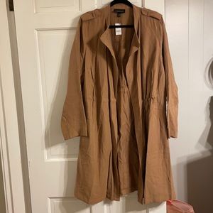 NWT Lightweight collarless trench Coat